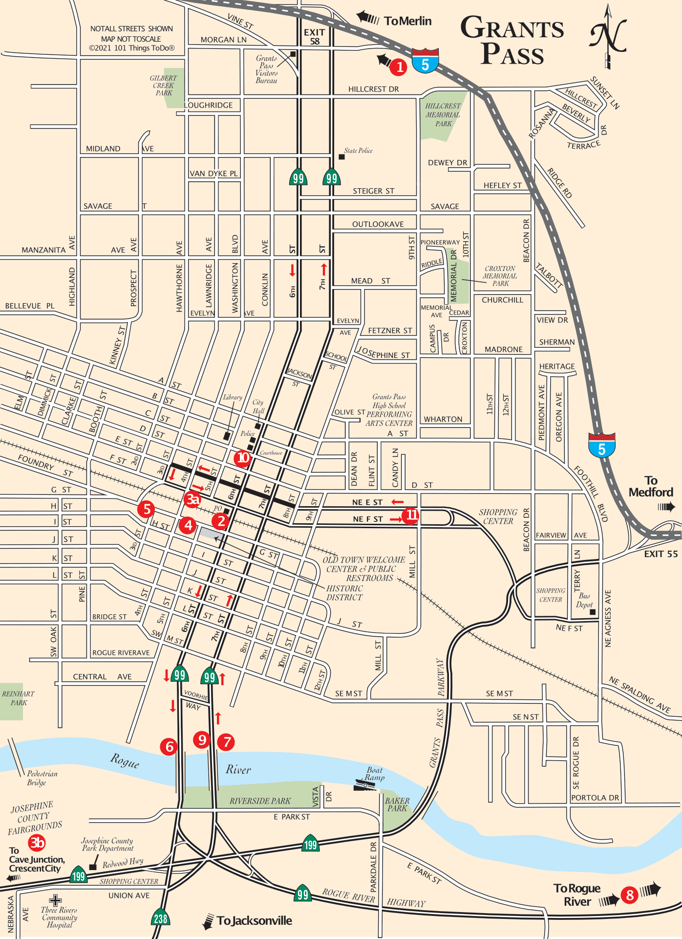 Map of Grants Pass