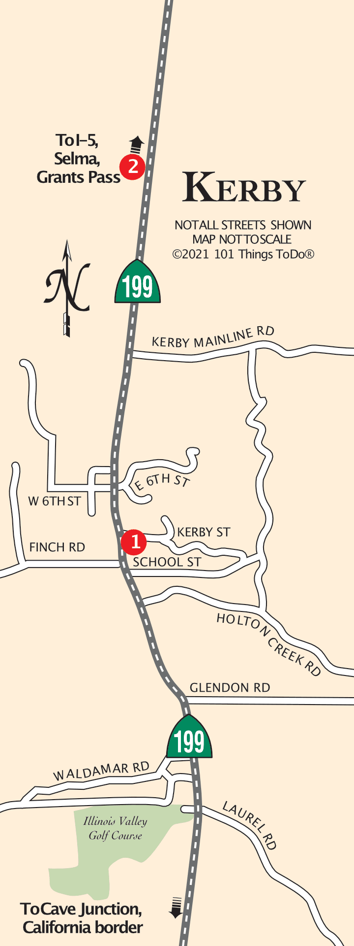 Map of Kerby