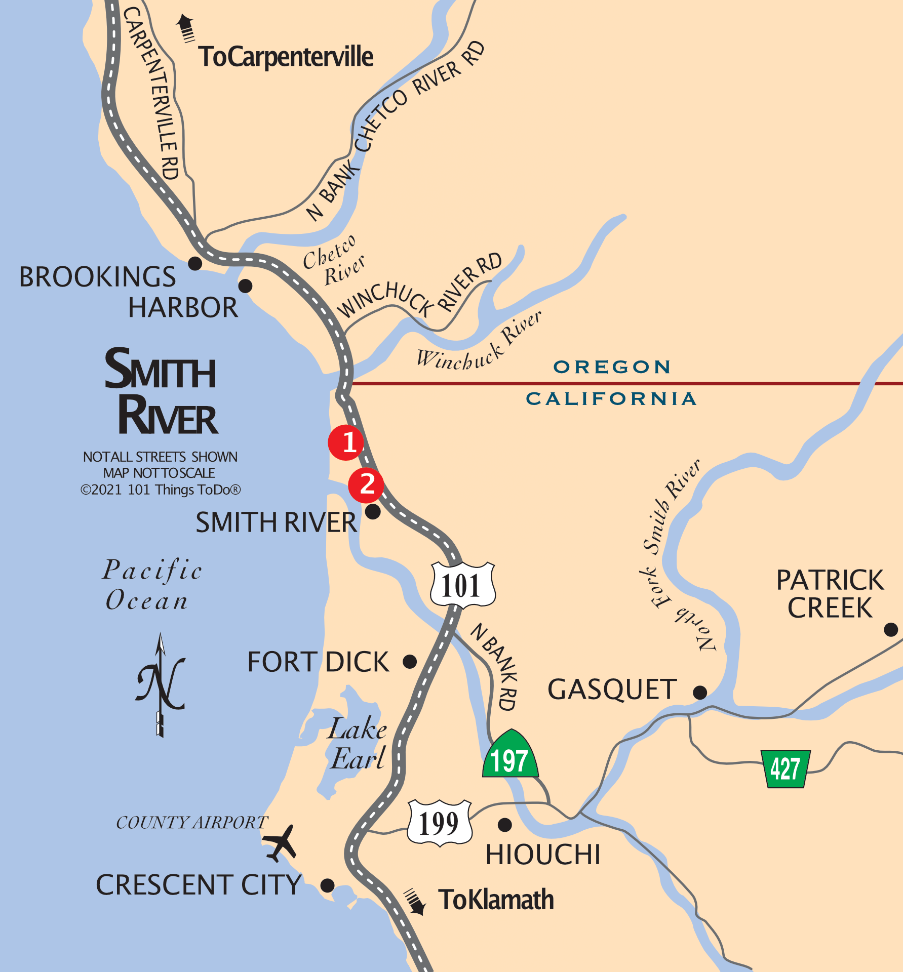 Map of Smith River